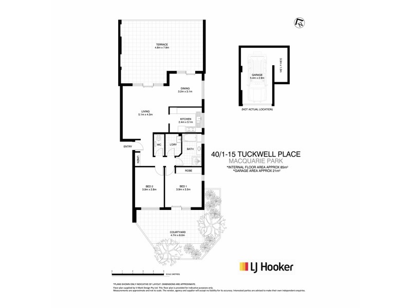 40/1-15 Tuckwell Place, Macquarie Park NSW 2113 Floorplan
