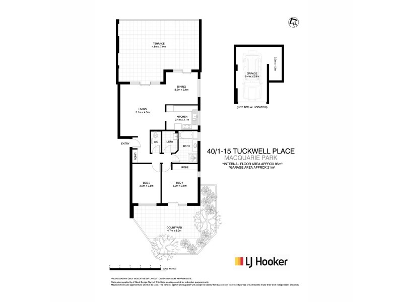 40/1-15 Tuckwell Place, Macquarie Park NSW 2113 Floorplan