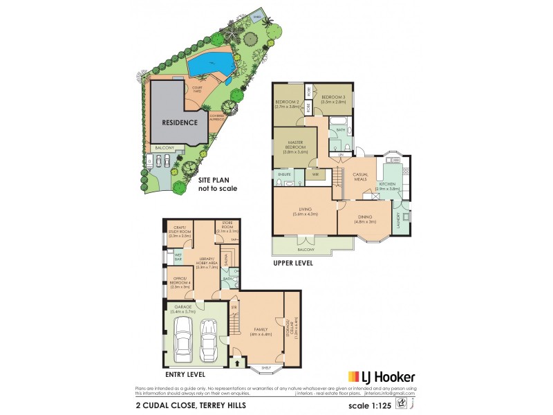 2 Cudal Close, Terrey Hills NSW 2084 Floorplan