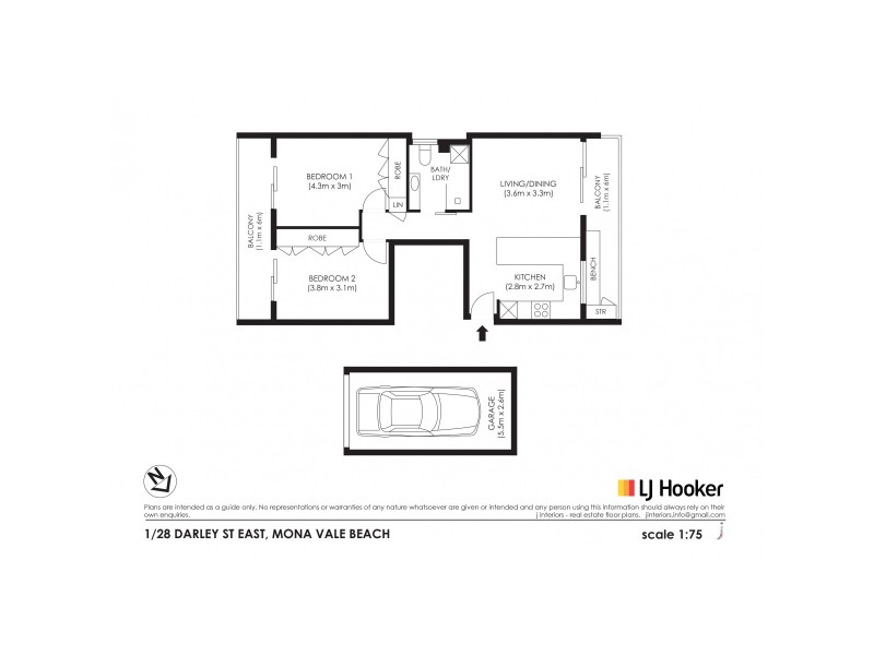 1/28 Darley Street, Mona Vale NSW 2103 Floorplan