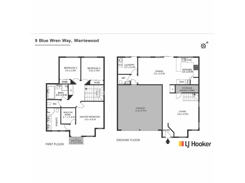 9 Blue Wren Way, Warriewood NSW 2102 Floorplan