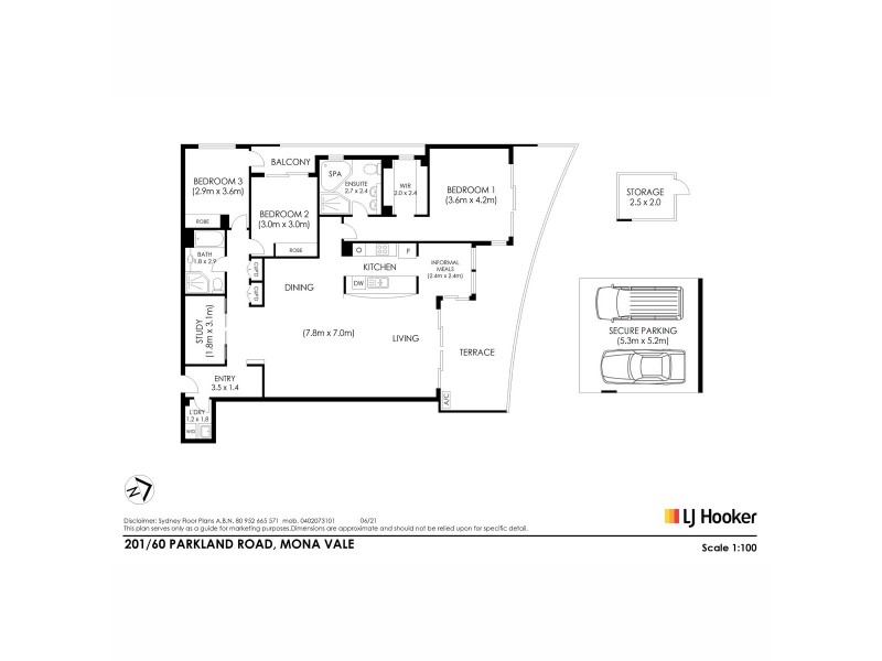 201/60 Parkland Road, Mona Vale NSW 2103 Floorplan