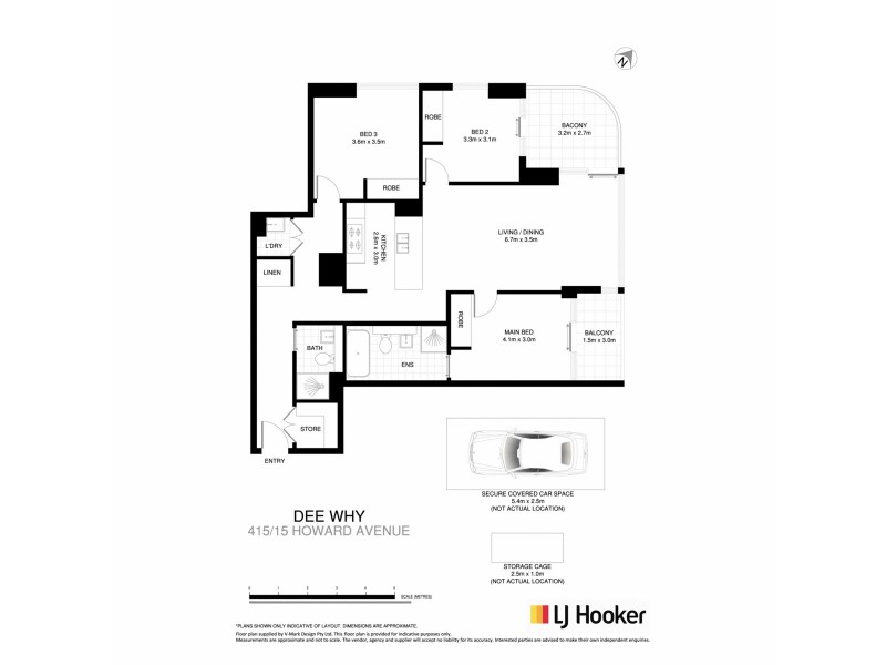 415/15 Howard Avenue, Dee Why NSW 2099 Floorplan