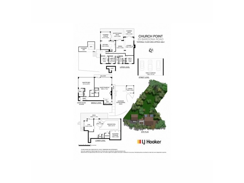 23 Baroona Road, Church Point NSW 2105 Floorplan