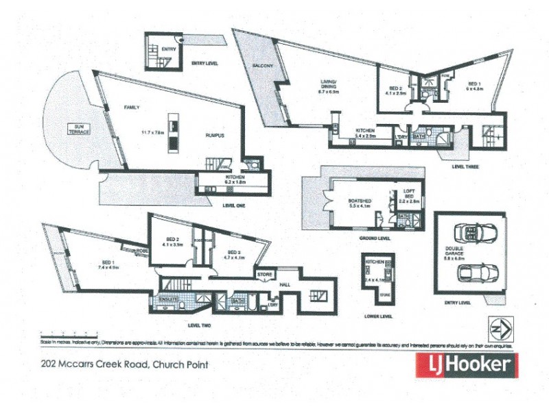 202 McCarrs Creek Road, Church Point NSW 2105 Floorplan