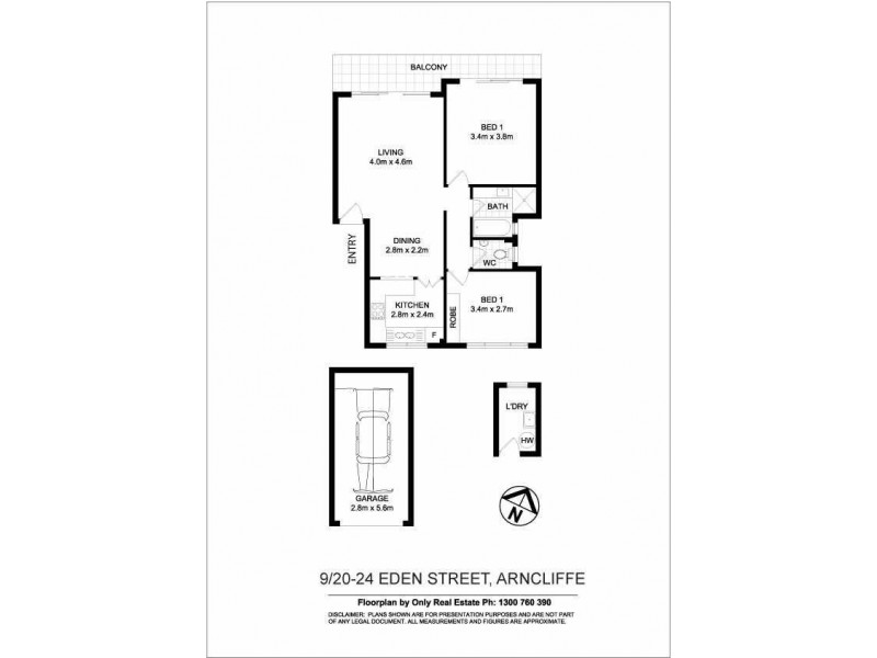 9/20-24 Eden Street, Arncliffe NSW 2205