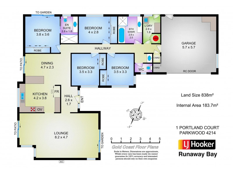 1 Portland Court, Parkwood QLD 4214 Floorplan