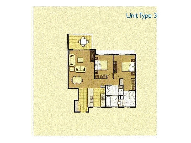 633/64-68 Sickle Avenue, Hope Island QLD 4212 Floorplan