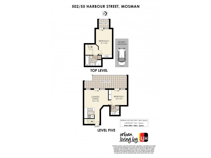 1102/12 Glen Street, Milsons Point NSW 2061 Floorplan