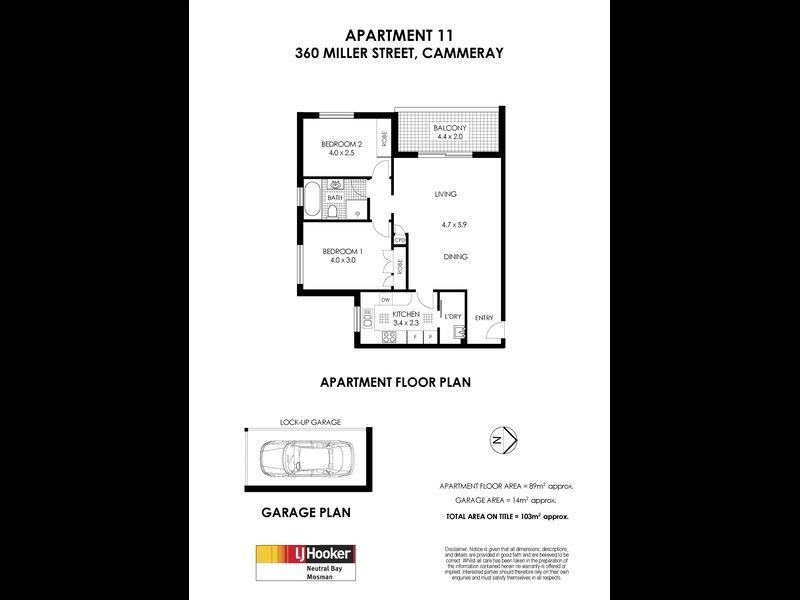 11/360 Miller Sreet, Cammeray NSW 2062