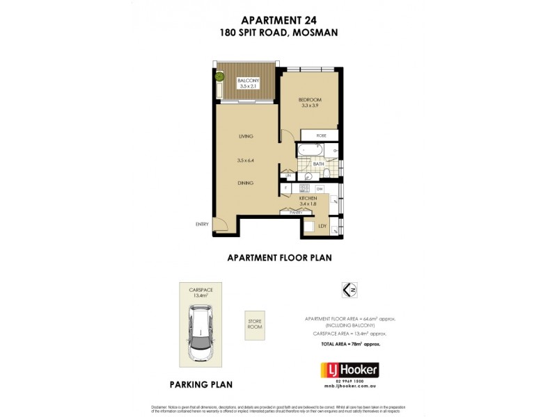 24/180 Spit Road, Mosman NSW 2088 Floorplan