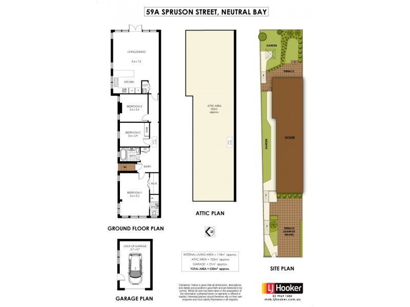 59A Spruson Street, Neutral Bay NSW 2089 Floorplan