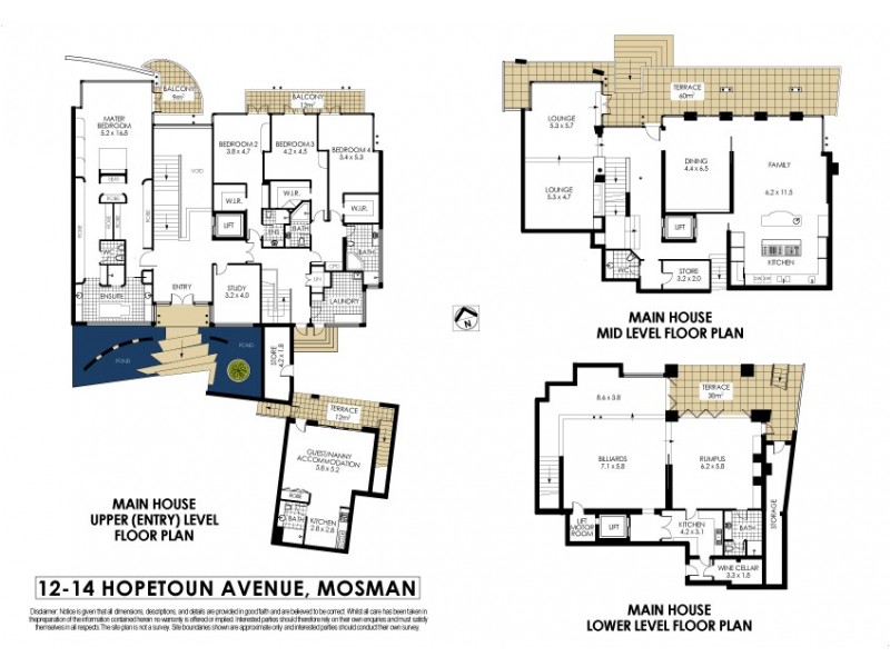 12-14 Hopetoun Avenue, Mosman NSW 2088 Floorplan