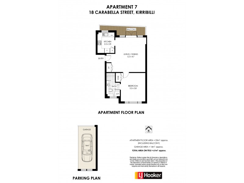7/18 Carabella Street, Kirribilli NSW 2061 Floorplan