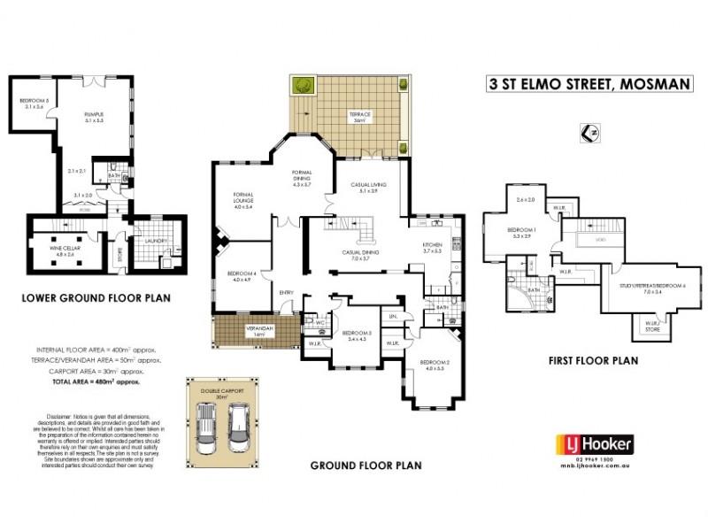 3 St Elmo Street, Mosman NSW 2088 Floorplan