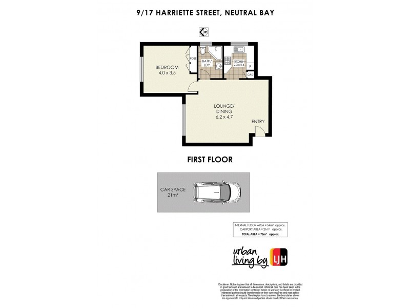 9/17 Harriette Street, Neutral Bay NSW 2089 Floorplan