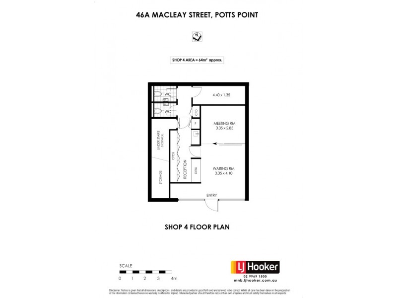 4/46A Macleay St, Potts Point NSW 2011 Floorplan