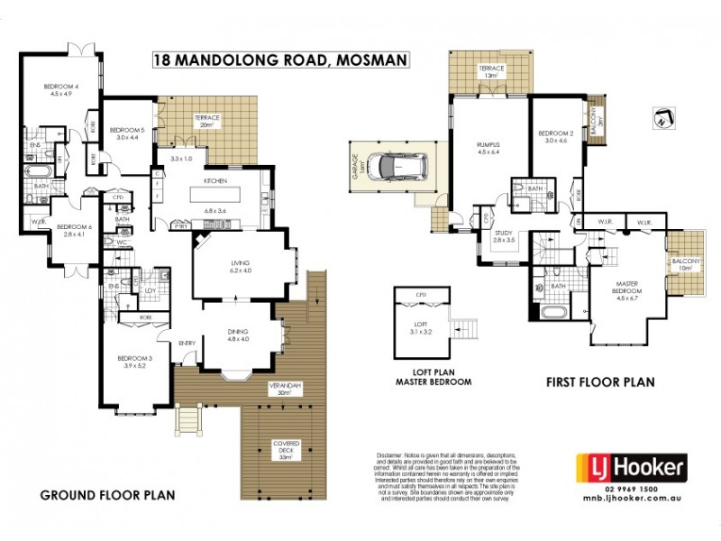 18 Mandolong Road, Mosman NSW 2088 Floorplan
