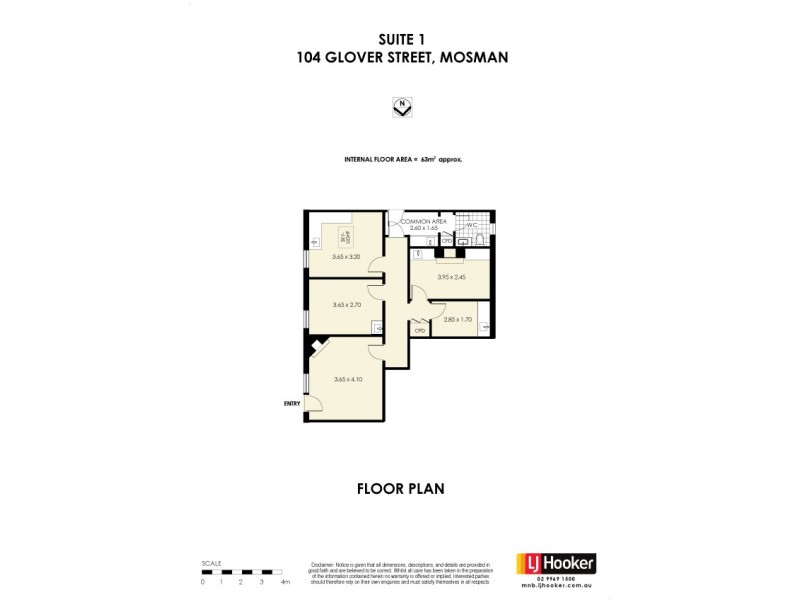 1/104 Glover Street, Mosman NSW 2088 Floorplan