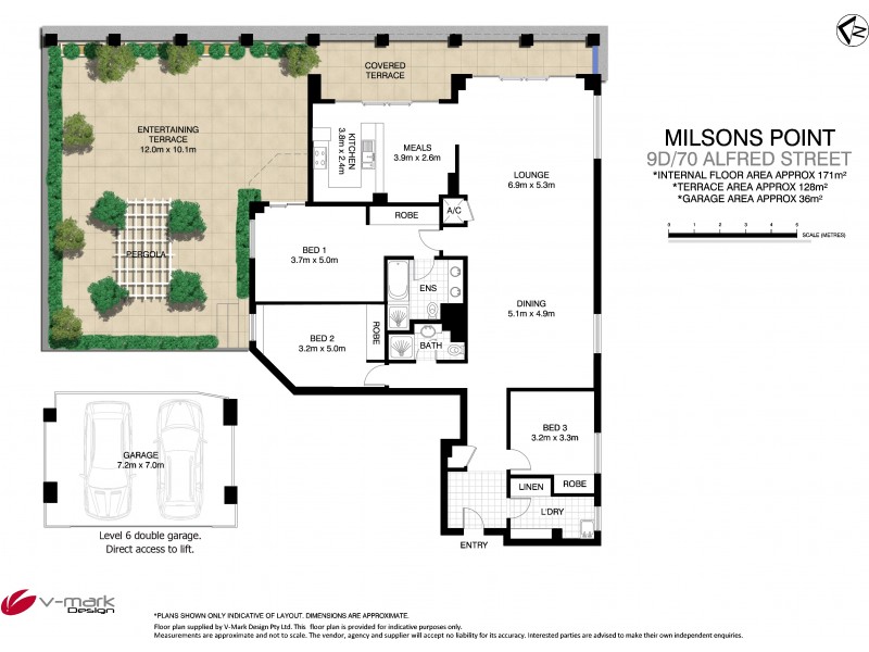 9D/70-72 Alfred Street, Milsons Point NSW 2061 Floorplan
