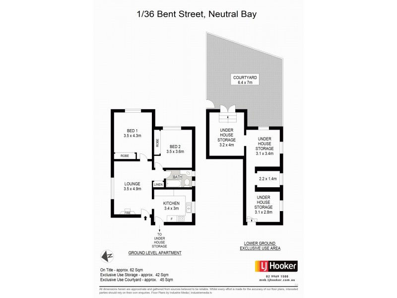 1/36 Bent Street, Neutral Bay NSW 2089 Floorplan