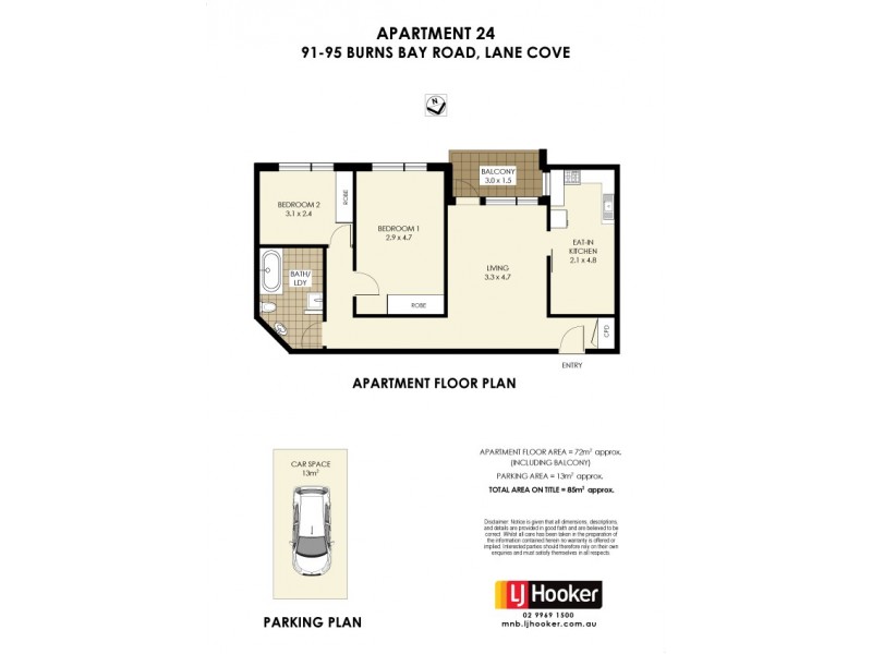 24/91-95 Burns Bay Road, Lane Cove NSW 2066 Floorplan