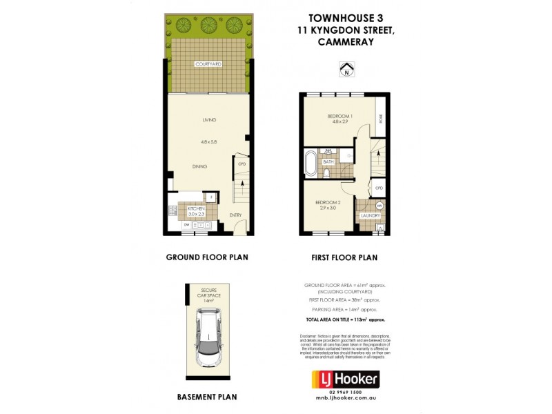 3/11 Kyngdon Street, Cammeray NSW 2062 Floorplan