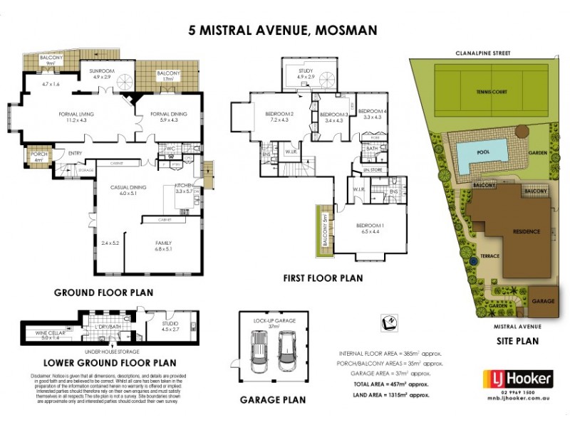 5 Mistral Avenue, Mosman NSW 2088 Floorplan