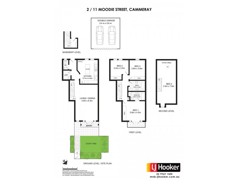 2/11 Moodie Street, Cammeray NSW 2062 Floorplan
