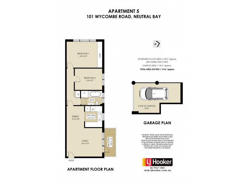 5/101 Wycombe Road, Neutral Bay NSW 2089 Floorplan