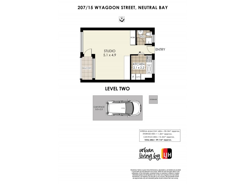 207/15 Wyagdon Street, Neutral Bay NSW 2089 Floorplan