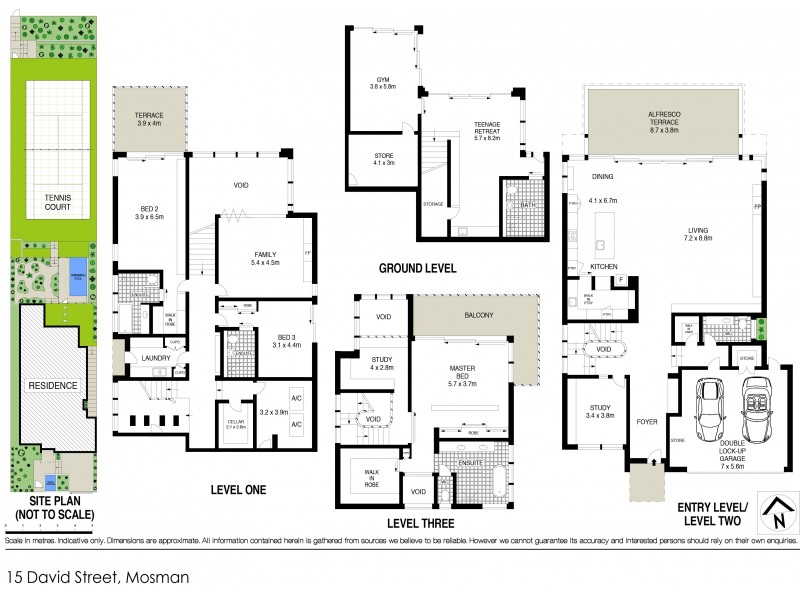 15 David Street, Mosman NSW 2088 Floorplan