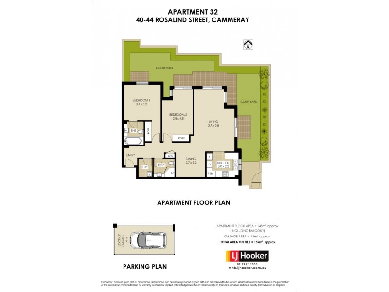 32/40 Rosalind Street, Cammeray NSW 2062 Floorplan