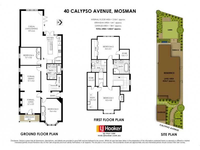 40 Calypso Avenue, Mosman NSW 2088 Floorplan