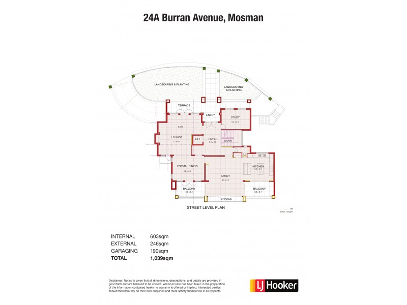24A Burran Avenue, Mosman NSW 2088 Floorplan