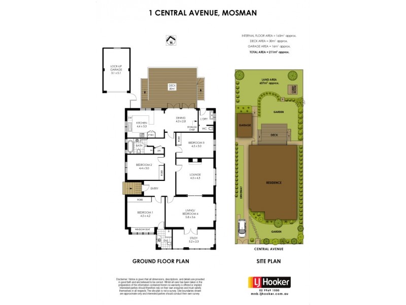 1 Central Avenue, Mosman NSW 2088 Floorplan