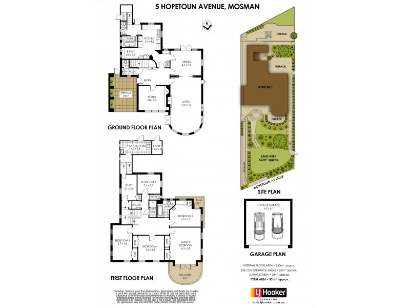 5 Hopetoun Avenue, Mosman NSW 2088 Floorplan