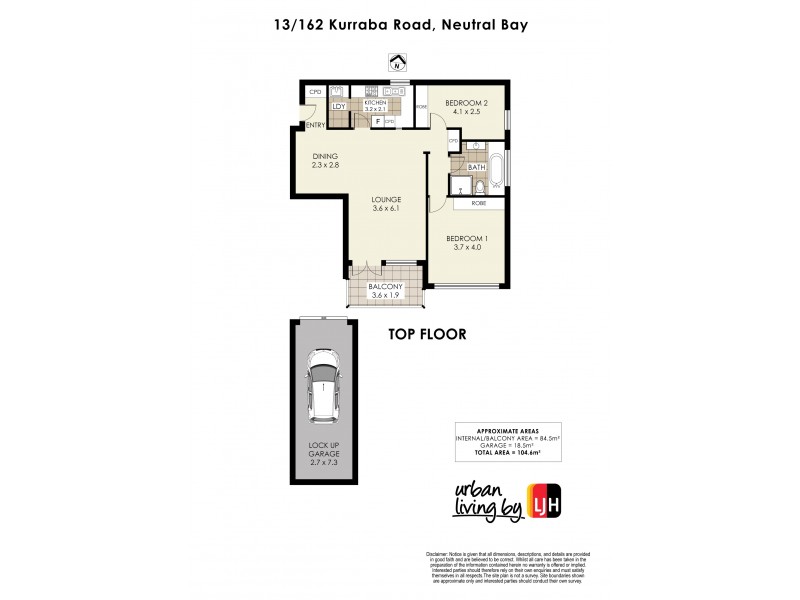 13/162 Kurraba Road, Neutral Bay NSW 2089 Floorplan