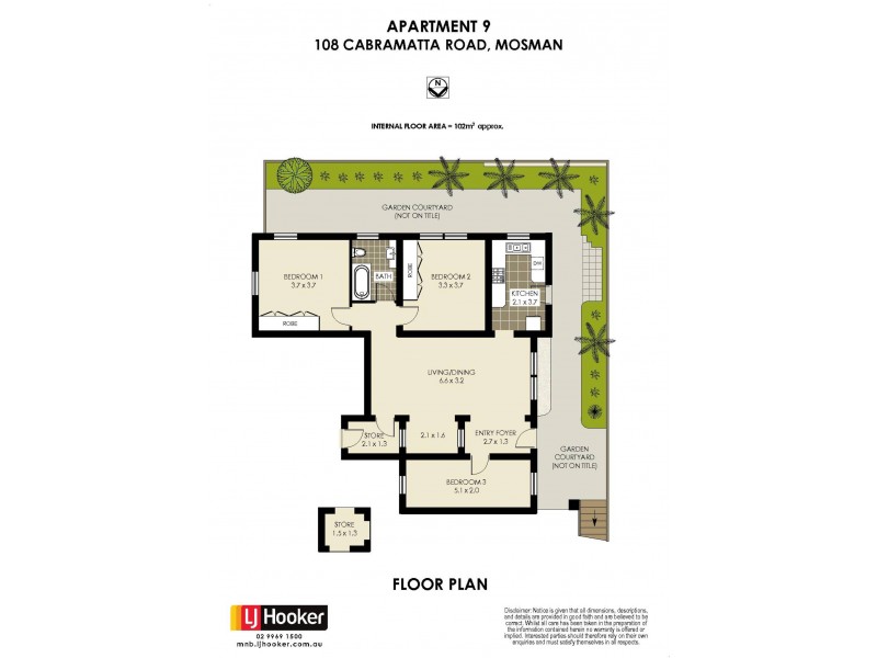 9/108 Cabramatta Road, Mosman NSW 2088 Floorplan
