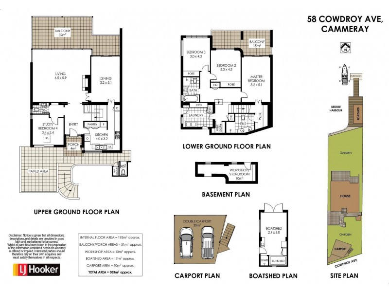 58 Cowdroy Avenue, Cammeray NSW 2062 Floorplan