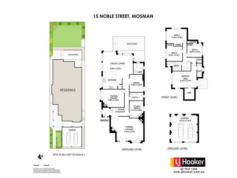 15 Noble Street, Mosman NSW 2088 Floorplan