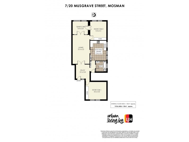 7/20 Musgrave Street, Mosman NSW 2088 Floorplan