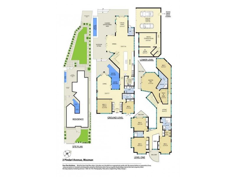 2 Pindari Avenue, Mosman NSW 2088 Floorplan