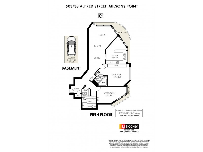 503/38 Alfred Street, Milsons Point NSW 2061 Floorplan