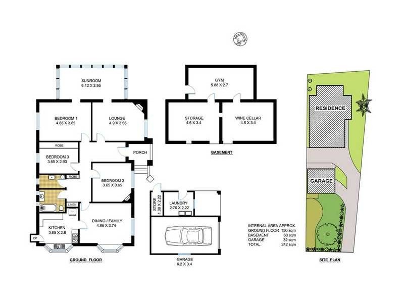 12 Euryalus Street, Mosman NSW 2088 Floorplan