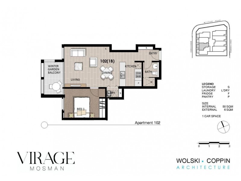9/507 Military Road, Mosman NSW 2088 Floorplan