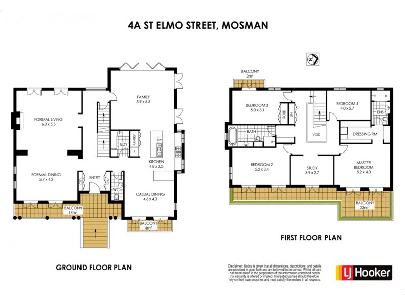 4A St Elmo Street, Mosman NSW 2088 Floorplan