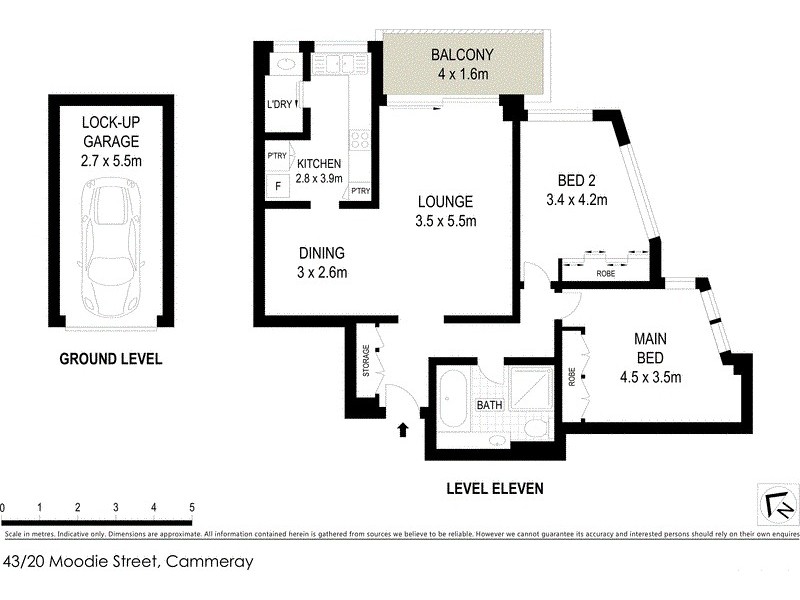 43/20 Moodie Street, Cammeray NSW 2062 Floorplan