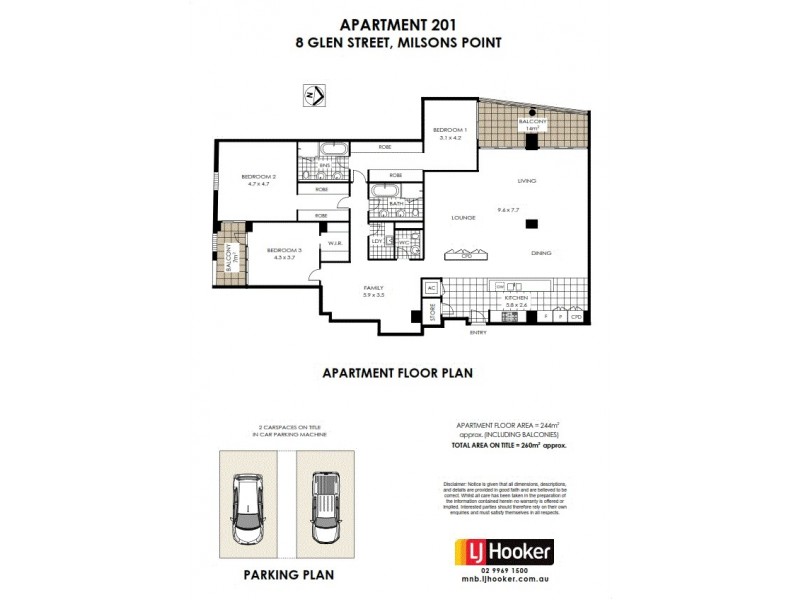 902/12 Glen Street, Milsons Point NSW 2061 Floorplan