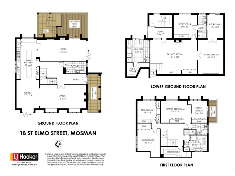 1B St Elmo Street, Mosman NSW 2088 Floorplan